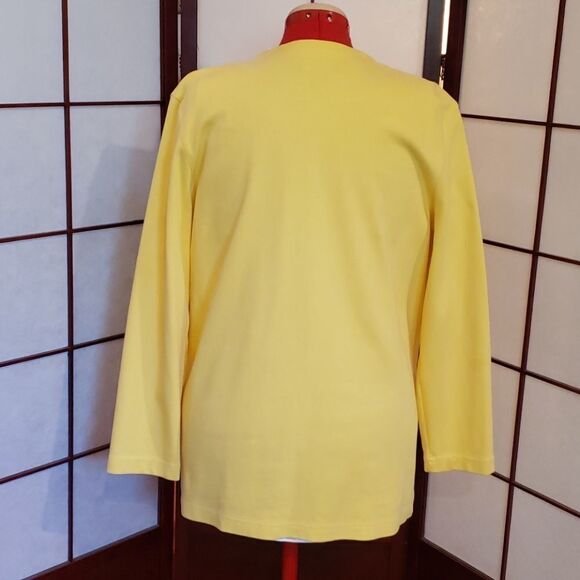 Lands' End Canary Yellow Button Up Jacket - Picture 5 of 6
